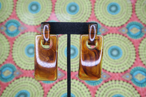 Heather Drop Earrings in Smoky Tortoise