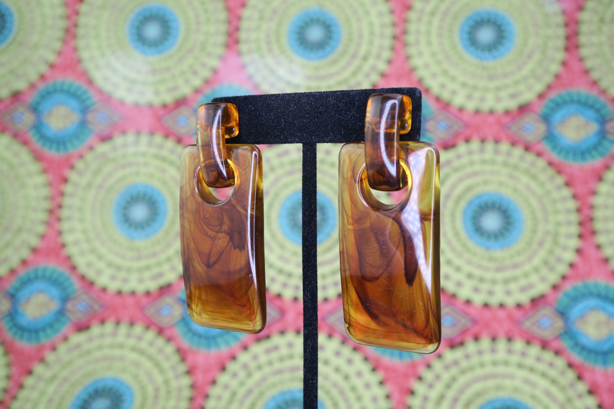 Heather Drop Earrings in Smoky Tortoise