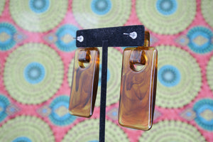 Heather Drop Earrings in Smoky Tortoise