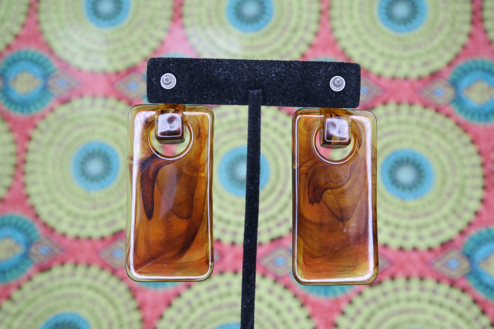 Heather Drop Earrings in Smoky Tortoise