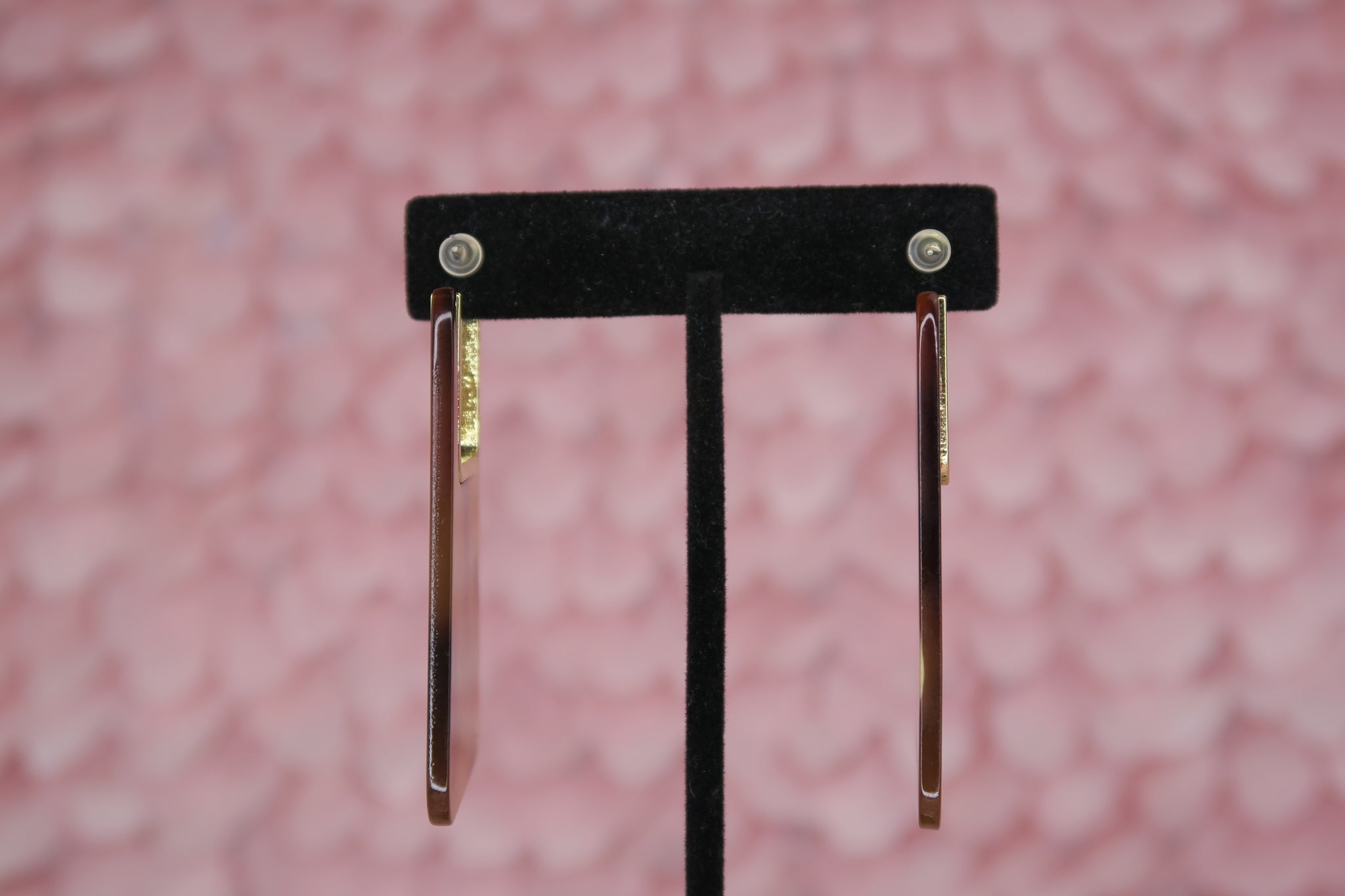 Mikaya Trapezoid Earrings in Brown