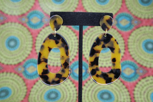 Kylee Drop Earring in Tortoise