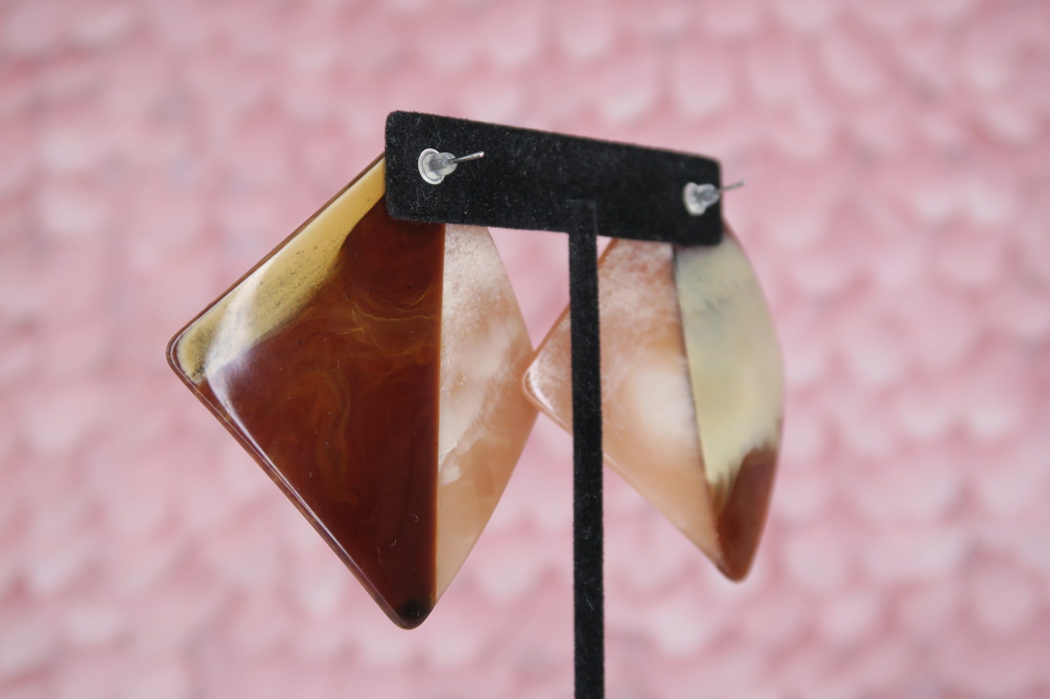 Inez Warped Square Earrings