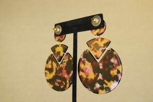 Harleen Drop Earrings in Pink